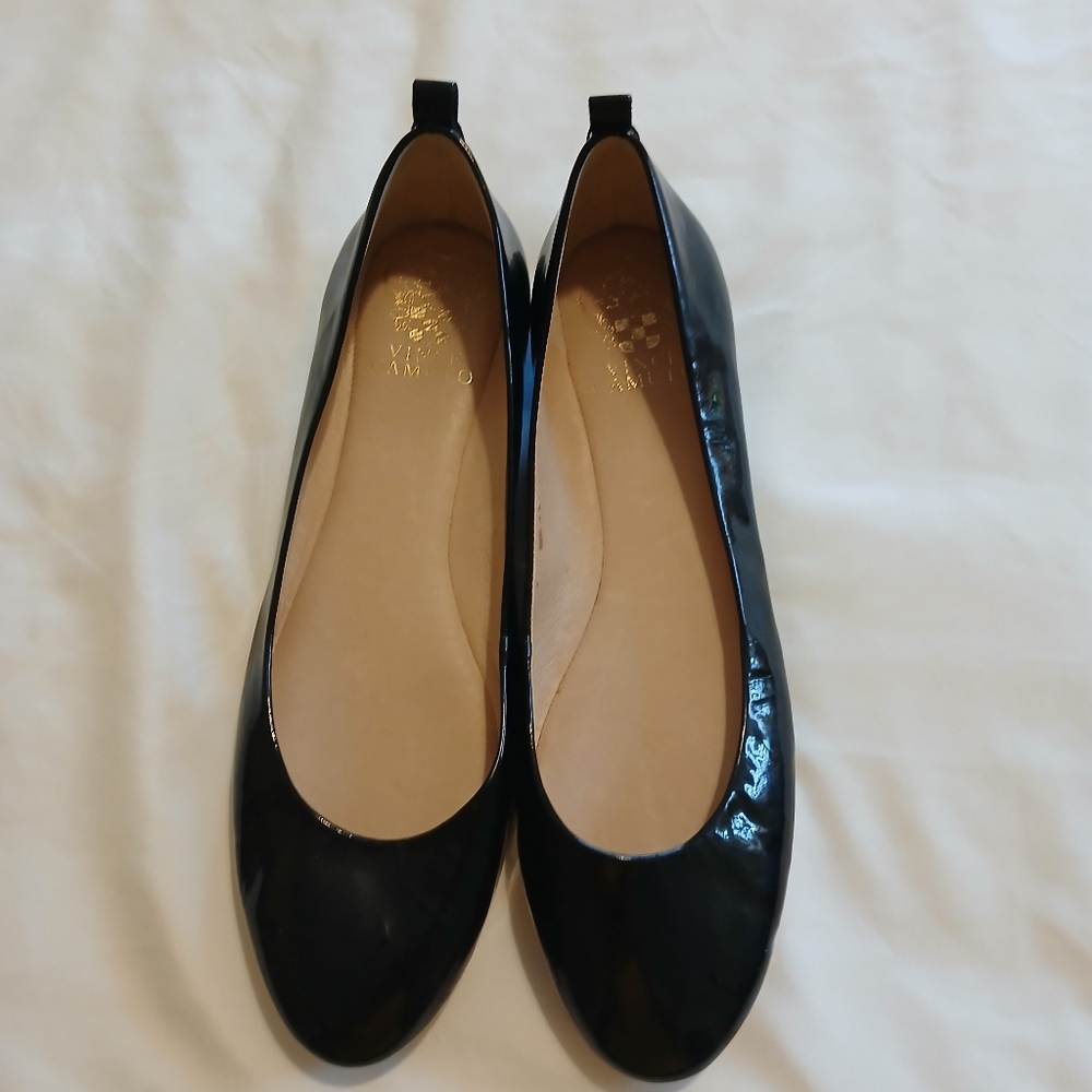 Vince Camuto Patent Leather Black Women's Flats
